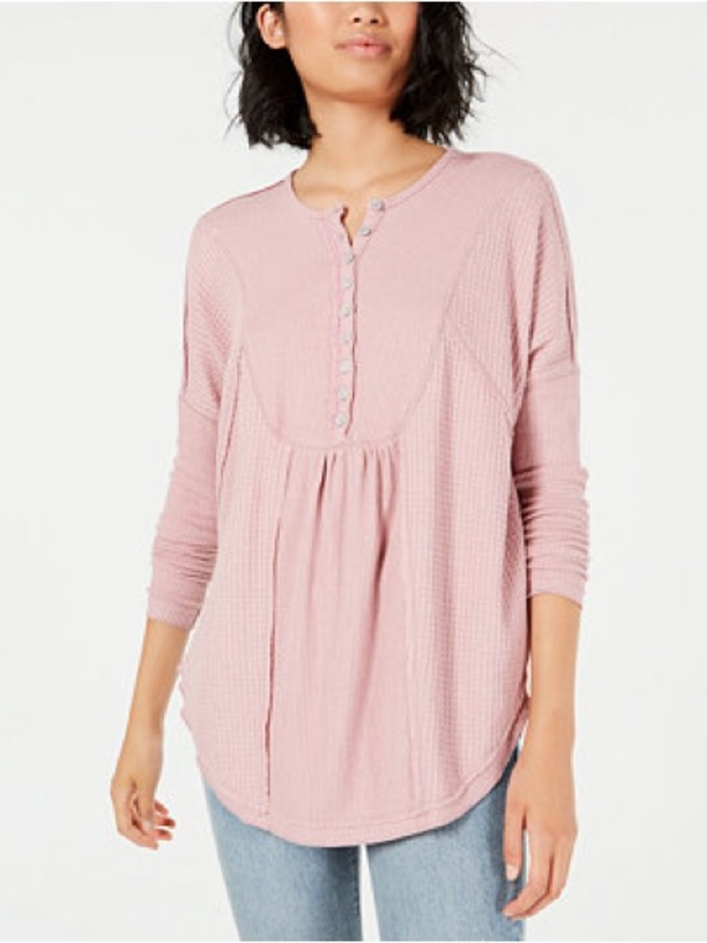 Free People Leo Henley longsleeve tee 
size XS